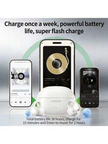 UGREEN WS209 開放式耳夾耳機 HiTune S3 充電15分鐘聽歌2小時 12mm動圈 藍牙5.4 IPX5防水防汗 約30小時總續航 黑色 - 黑色 - 查看 5