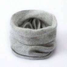 1pc Unisex 100% Cashmere Knitted Neck Warmer Scarf, Autumn/Winter Outdoor Riding Windproof Warm Neck Gaiter - Multicolor - View 10