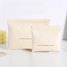 New Simple Closure Pouch, Mini PU Earphone Storage Pouch, Portable Coin Purse. - Pink - View 2