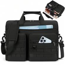 NEWHEY 15.6/17.3 Inch Men's Professional Messenger Bag, Waterproof Polyester Laptop Bag, Business Computer Bag - Multicolor - View 1
