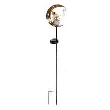Tượng nàng tiên vườn năng lượng mặt trời cao 83cm, tượng trang trí ngoài trời hình mặt trăng cho sân vườn, đèn trang trí lối đi và bãi cỏ năng lượng mặt trời, đồ trang trí sân vườn. - Nhiều màu - Xem 13