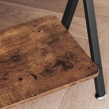 Huisuilinss 2-Tier Narrow Console Table,Long Farmhouse Console Table,Industrial Entryway Table With Storage Shelf,Thin Sofa Table Behind Couch,Wood Side Table For Hallway Office Foyer Living Room - Color retro de 41" - Ver 6