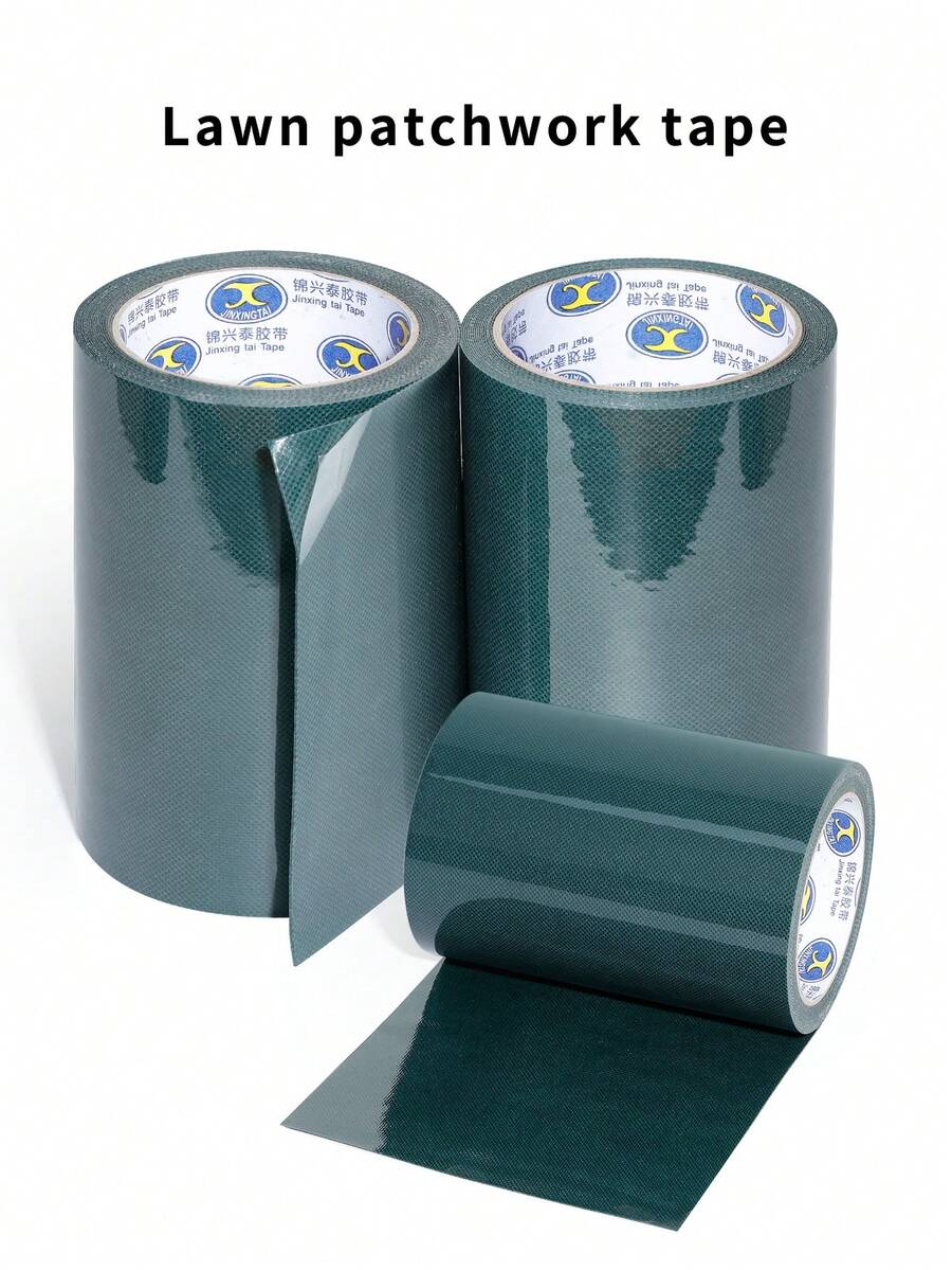16.4-Foot Artificial Turf Tape, Self-Adhesive Turf Joint Tape, Double-Sided/Single-Sided Turf Repair Tape, Available In Various Widths, Dark Green, Suitable For Patios, Gardens And Sports Fields.Gardening Tools - Dark Green - View 1