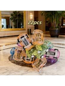 Transparent Mini Inertial Toy Car, Creative Small Gift, Party Favors, Egg Fillers, Goodie Bag Stuffers, Classroom Rewards. Cute Pocket-Sized Plastic Car, Creative & Portable, Great For Boys & Girls, Ideal Gifts For Parties, Birthdays, Valentine's Day, Christmas, Thanksgiving, Easter, Stress Relief Toy - Multicolor - View 16