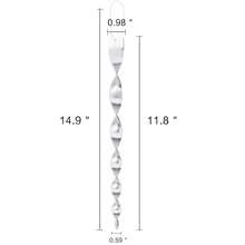 Woodpecker Bird Scare Devices,Reflective Scare Rods Control Device To Keep Birds Away From Patio Pool(Christmas Reflective Strip Hanging Home As Decoration) - Silver - View 4