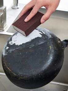 1/5/10 piezas Cepillo de fregado para ollas que elimina el óxido, paño de limpieza de cocina, esponja abrasiva, utensilios de cocina, herramientas de limpieza, cocina, baño, hogar, suministros para el hogar - Multicolor - Ver 4