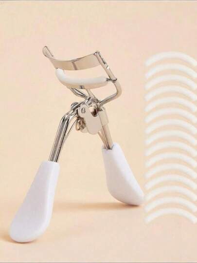 1pc Macaron Color Eyelash Curler, Sunflower Eyelash Auxiliary Tool, Wide Angle Eyelash Curler With Duck Bill Handle, Natural Curl, Fit Eye Shape, Wide Angle Curve, Easy For Beginners, Instantly Transform To Sparkling Big Eyes, Multiple Colors Available, There's One To Meet Your Needs, Beauty & Makeup Tool