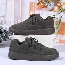 Women's Retro Mary Jane Sneakers Platform Cushioned Sole Casual Street Style Shoes - Dark Grey - View 15