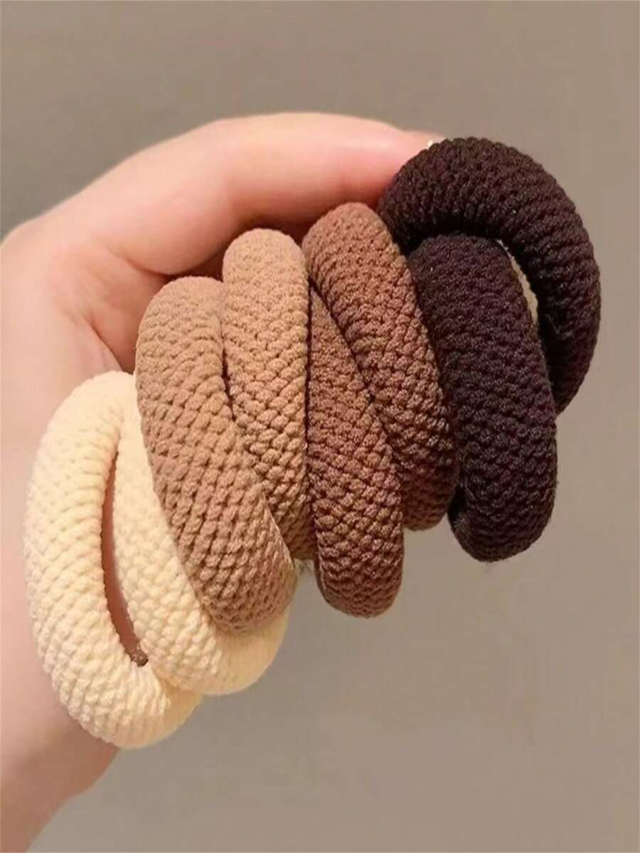 10pcs/Pack Multi-Color Hair Ties, High Elasticity, Hair-Friendly, Casual Street Style For Women, Elegant Stretch, Seamless Design, Perfect For Daily Ponytail, Makeup, Shower, Washing Hair, Commute, Workout, Vacation, School Party, Holiday Gifts. Essential Hair Accessories For Women, Suitable For All Seasons (Spring, Summer, Autumn, Winter). Hair Ties, Hair Ties, Hair Accessories ,Hair Elastics ,Hair Rubber Bands ,Scrunchies ,Hair Rope ,Elastic Hair Tie Elastic Band - Multicolor - View 1