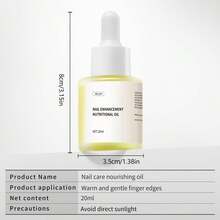 XEIJAYI 20毫升指甲营养角质层护理油，植物滋养油，指甲调理保湿，角质层护理，指甲护理工具 - 黃色 - 查看 12