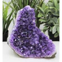 1pc Huge Amethyst Cluster Decor, Top Grade Natural Uncut Amethyst Geode Crystal Cluster From Uruguay, Gemstone Geosurvey Instrument - Multicolor - View 19
