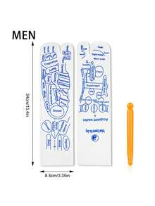 1/2 Pair Acupoint Massage Socks, Reflexology Foot Massage Socks With Acupoint Diagram For Men And Women, Foot Therapy Socks, Foot Meridian Massage Stick - Multicolor - View 9