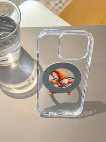 Funda para teléfono con espejo Yoga Gnome Warrior Pose compatible con  17,  16 Pro Max,  15 Pro Max,  13 y  12 hecha de TPU para protección contra golpes y caídas perfecta para entusiastas de la atención plena y amantes de la naturaleza una adición caprichosa a su colección regalo ideal para familiares, amigos, temporadas navideñas u ocasiones especiales - transparente - Ver 5