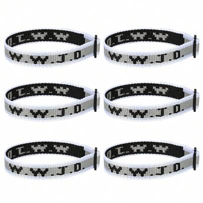 6PCS WWJD Bracelet Pack For Women Men, Chris 1tian Gifts Wristbands, WWJD Bracelets - What Would Jes 1us Do Bracelet,6Grey