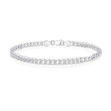 OCHCOH 925 Sterling Silver Cuban Link Chain Bracelet 3mm 5mm 8mm Silver Bracelet For Men Women 6.5 7 7.5 8 8.5 9 Inches,9.0Inch,5mmSilverCubanBracelet - 5毫米銀手鍊 - 查看 1