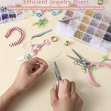 Mini Angled Pliers, Round Bent Nose Pliers, Insulated Pliers Suitable For Jewelry Making Tools - Multicolor - View 9