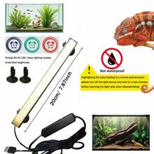 3h/9h/12h Timer, Aquarium Fischbecken Beleuchtung, nicht wasserdicht, Dual-Farbtemperatur, geeignet für Innenaquarium Beleuchtung, amphibische Tiere & Pflanzen Beleuchtung (Echse, Fisch, Chamäleon, Schildkröte)