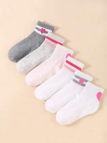 20 đôi tất trẻ em cao đến bắp chân, cổ tròn, có nơ, hình trái tim, chấm bi, sọc, hoa, gấu bông, thích hợp cho bé gái mặc hàng ngày, thoáng khí, mềm mại và thoải mái, phù hợp cho trẻ em từ 1-16 tuổi, những đôi tất trẻ em đáng yêu. - Nhiều màu - Xem 6