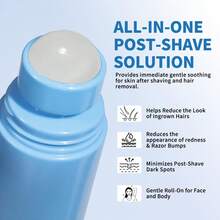 3-Piece Set,Razor Bump Stopper Roll-On, Dark Spot Remover & Ingrown Hair Treatment For Men & Women, No Bump After Shave Serum For Bikini, Face, Neck, Underarms & Legs-Valentines Gifts,Birthday,Gifts For Women,Mardi Gras - 淺藍色 - 查看 3