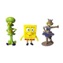 SpongeBob SquarePants Cake Decor, Aquarium Decor, Cartoon Aquarium Figurine Decor, Pineapple House Fish & Shrimp Hideaway Aquarium Decor - Multicolor - View 7