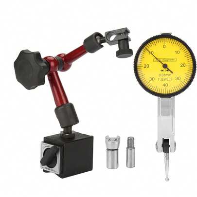 Flexible Strong Magnetic Gauge Stand Base Holder   Lever Dial Test Indicator Gauge