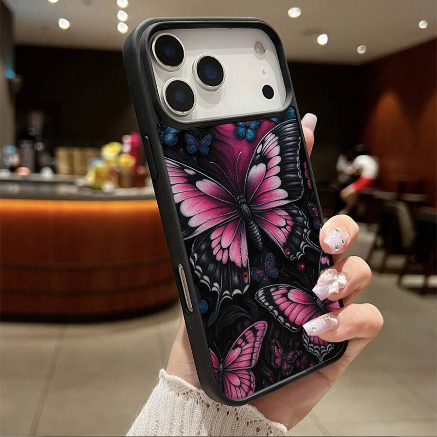 Funda Magnética para Teléfono Compatible con iPhone 17 Air/16/15/14/13/12/11 Pro, Pro Max, Plus, X/XS/XS Max, Compatible con Samsung Galaxy S22/S23FE/S24FE Plus, Ultra, Marco de TPU + Marco de Lente Independiente, Anillo Magnético Incorporado Adsorción Instantánea MagSafe, Serie de Colores Macaron, Combinaciones de Múltiples Colores - Negro - Ver 1