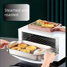 1个带盖不锈钢烤盘，双面耐热手柄，条纹不粘涂层。适用于烘焙甜点、海鲜菜肴和烤鱼。是商业厨房的理想之选，可用于烘焙、蒸煮、烧烤、烤制和糕点制作。 - 彩色 - 查看 4