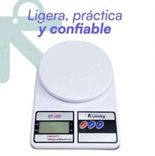 Bascula Cocina Digital Gramera AlimentosAlta Precisión 10kg Color Blanco - Blanco - Ver 8