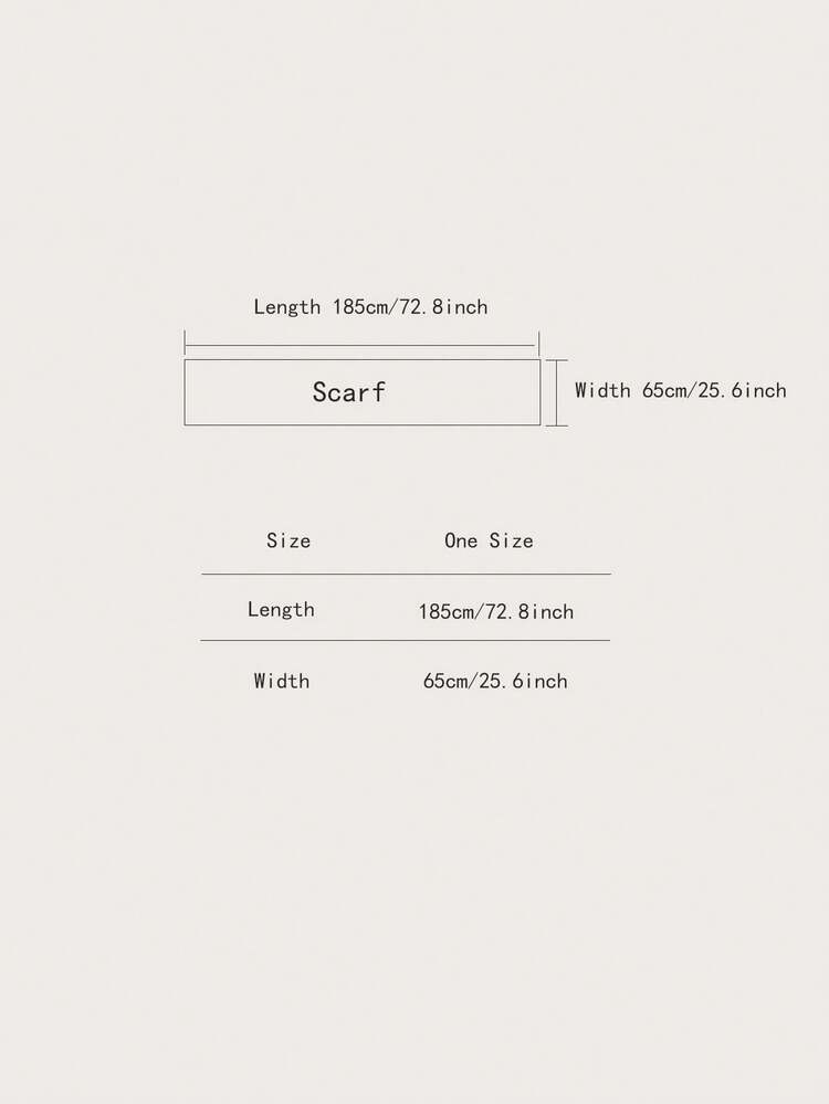 1pc Faux Cashmere Minimalist Horse Pattern Jacquard Warm Scarf, Suitable For Women, Air-Conditioned Room, Autumn/Winter, Fashion, Versatile, Neck Warmer, Travel, Decorative Shawl, Dual-Use, Ideal Gift - Orange - View 5