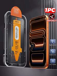 Protetor de tela roxo antipoeira para iPhone 17/17 Pro/17 Pro Max/17 Air, com revestimento eletrodepositado antirreflexo AR, anti-impressão digital, resistente a arranhões, anti-queda e à prova de poeira. Ideal para proteção da tela do fone de ouvido, escritório e casa. À prova d'água, resistente a choques, anti-queda e resistente a arranhões. - Roxa - Ver 2