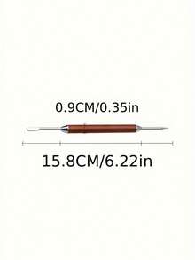 Luxury Latte Art Pen, Rosewood Handle Latte Art Pen, Carved Rod Latte Art Tool, Stainless Steel Coffee Latte Art Pen, Wooden Handle, Suitable For Cappuccino, Espresso Latte Art, Coffee Decorative Carving, Barista Drawing Pen, Reusable Beverage Decorating Tool, Suitable For Cafes, Home, Office, Coffee Lovers, Holiday Gifts, Barista Supplies - Multicolor - View 12