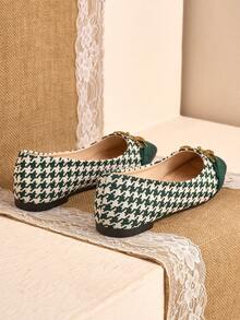 Women's Metal Decor Casual Versatile Flat Shoes - Green - View 6
