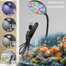 USB定时器3小时/9小时/12小时夹式鱼缸灯水族箱照明，三种照明模式和多种亮度级别，适用于室内圆形和方形水族箱照明，夹子厚度0.7厘米/0.27英寸。 - 黑色 - 查看 6