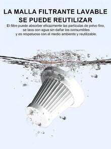 2 piezas Aspirador de coche, aspirador doméstico,Aspirador portátil de alta succión, carga Usb, miniaspiradora seca para el hogar,, carga USB, filtro lavable,Remueve polvo, adecuado para aspirar sofás, perros, camas, esquinas de ventanas, coches, gatos, pelo de mascotas, sillones, alfombras, teclados de ordenador, teclados de portátiles. - 2 piezas - Ver 6