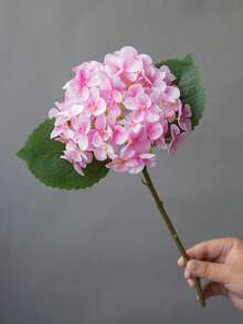 1pc New Hydrangea Artificial Flower, Living Room Decor, Floral Arrangement, Photography Prop - Multicolor - View 6