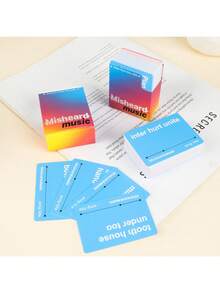 Funny Music Cards Misheard Music Lively Card Game, Fun-Filled Interactive Engaging Group Activity – Ideal For Game Night Party Family Gatherings Friends Get-Togethers, Must-Have For Music Lovers & Fun-Seeking Groups - 音樂撲克牌(500張) - 查看 9