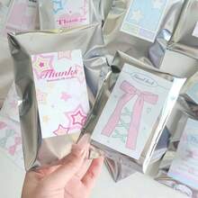 300个/10袋 自粘礼品袋 小卡片膜 自粘袋 镜面膜 徽章封口盲袋 礼品袋 小卡片外包装 适用于派对礼品珠宝包装 万圣节 圣诞节 婚礼、聚会、旅行、毕业典礼、生日、周年纪念日 OPP袋 烘焙食品 - 彩色 - 查看 5