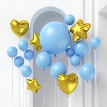 36 Inch (Approx. 91.4 Cm) Light Blue Giant Balloons, 2/4/6/8/10pcs Super Large Extra Thick Sky Blue Latex Helium Balloons, Suitable For Graduation, Baby Shower, Gender Reveal, Wedding, Birthday Party Decoration - Baby Blue - View 4