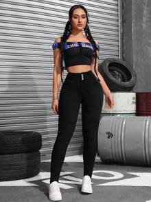 Damen Po-Hebende Jeans, hochelastische Skinny Fit Lange Hose, modisch elegante Lässig Hose für Dates, Pendeln, Einkaufen