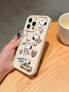 A Cartoon Snoopy Pattern, A High-Bamboo Anti-Drop Phone Case Made Of Tpu Material, Can Be Given As A Holiday Gift. It Is Suitable For IPhone Xs/ XS Max /Xr/11, 12, 13, 14, 15, 16pro/Promax/14, 15, 16plus/17, And Is Suitable For Both Men And Women - 彩色 - 查看 4