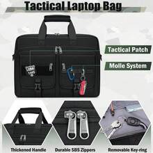Laptop Bag 15.6/17.3 Inch Laptop Briefcase Men Business Computer Bag Large Laptop Case Waterproof Military Shoulder Messenger Bag Work Office Travel Laptop Bag - Multicolor - View 3