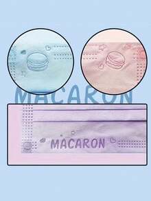 30/60 Mascarillas desechables de tres capas para adultos, transpirables, con embalaje independiente, de estilo macaron, elegantes y cómodas - Multicolor - Ver 9