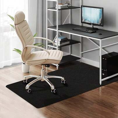 Tapete para Silla para Piso Duro, 35 x 47 Pulgadas, Alfombra para Protección de Suelos Duros para Silla de Oficina en Casa,Tapete para Silla de Computadora de Juegos,Sin BPA y Sin Ftalatos,Gris Oscuro