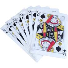 Casino Party Napkins - 50 Pack Queen of Spades Playing Card Shaped Disposable Paper Party Napkins 5"x7" for Casino Night Poker Game Party Supplies Tableware Decoration - por defecto - Ver 1
