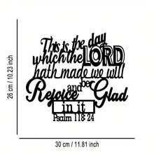 1pc Exquisite Craftsmanship: 118.24cm Metal Plaque With Elegant Scripture Design, Halloween Art Wall Decor, Craft Signage For Office, Living Room, Bedroom, Patio, Kitchen, Courtyard, Shop Lobby, Cafe, Ballroom, Bar, Rustic Farmhouse Decor