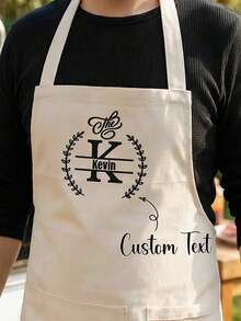 Tạp dề chống bụi tùy chỉnh - Tạp dề nhà bếp không tay kiểu Bắc Âu cá nhân hóa dành cho nam và nữ, tạp dề khăn lau bát đĩa nhà bếp tùy chỉnh, tạp dề chống bụi không tay unisex cho tiệc tùng, đám cưới, lễ đính hôn, gia đình, họp mặt, kỷ niệm, quà Giáng sinh. - Nhiều màu - Xem 3