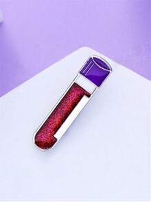 1pc Fashion Enamel Vein-Shaped Brooch, Medical Nursing Lapel Lanyard Decor, Student Nurse Medical Student Daily Wear Gift - Silver - View 2