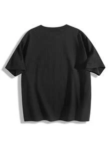 Girls' Festive "I Was 6 Now I'm 7" Birthday Graphic T-Shirt - Playful Pastel Party Style With Decorative Number 67 Design, Round Neck Casual Summer Top For Birthday Parties & Daily Outfits - Comfortable Soft Fabric For Girls' Celebratory Casual Attire - 黑色 - 查看 6