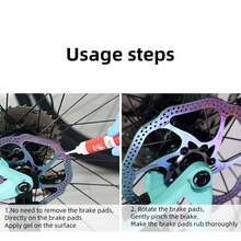 VXM Gel para eliminar ruido de frenos de disco de bicicleta, limpieza de cadena, pastillas de freno, desengrasante de disco de freno para bicicleta de carretera y bicicleta de montaña - Multicolor - Ver 9