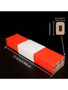 黑色扁平八角形木工铅笔，可填充笔芯的木工标记铅笔 - 彩色 - 查看 3